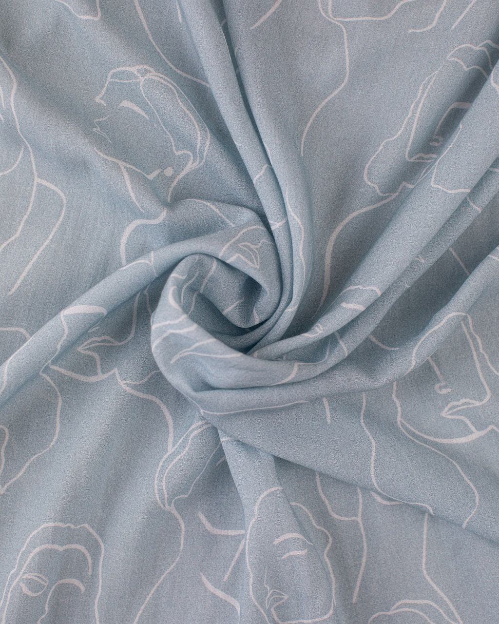 Light Blue Challis Lawn